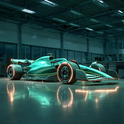 Aston Martin 2026 Formula 1 car inside the Silverstone factory.