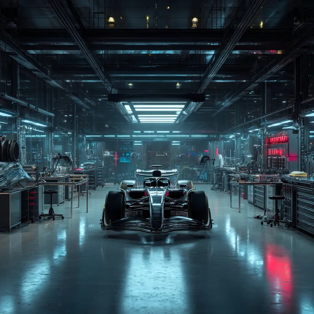 A Lonely F1 2026 Car awaits its team to begin the testing days. 