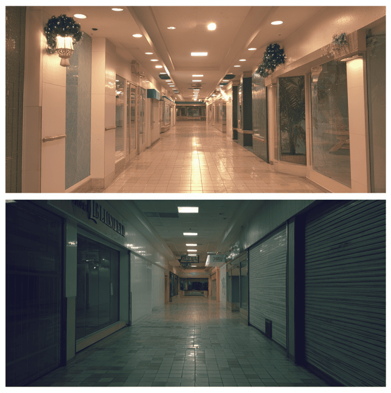 Historic storefront of The Limited in a mall, representing the brand’s rise and eventual decline.