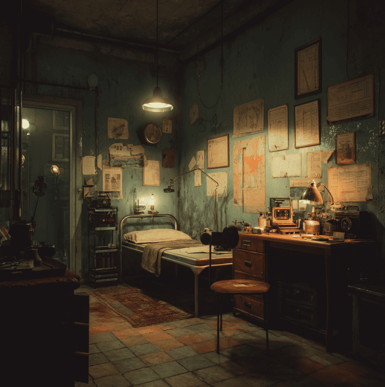 1950s Soviet sleep research laboratory setup, showing historical origins behind the Russian Sleep Experiment myth.