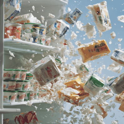 Unopened food discarded due to sell by date confusion illustrating how labeling contributes to food waste in America.