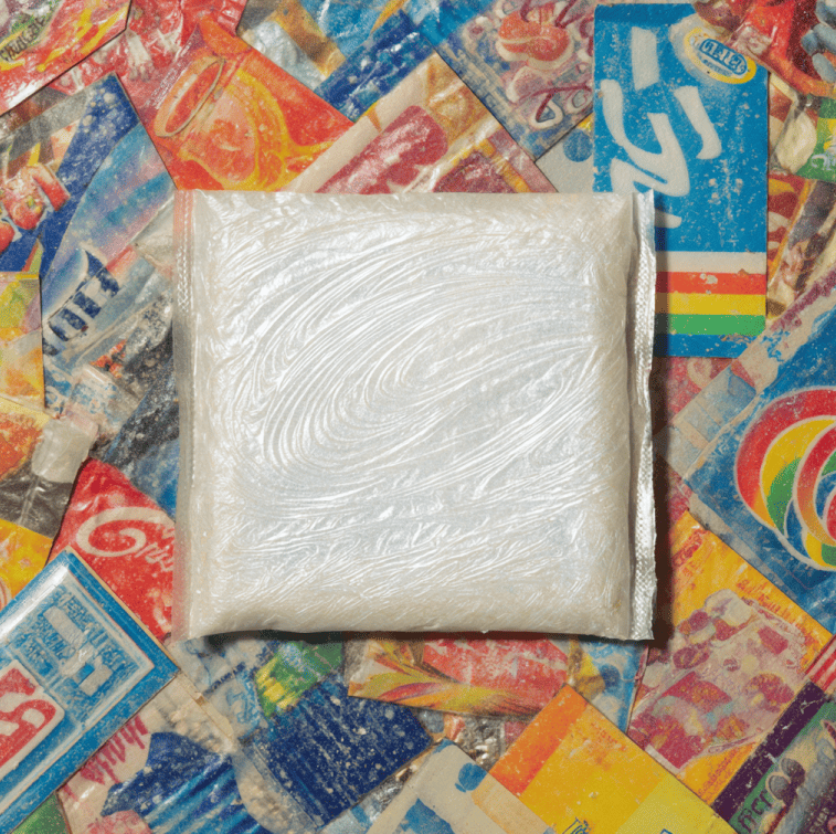 Misprinted snack-cake wrapper from the 1990s, representing the accidental cult following that grew around the rare packaging error.