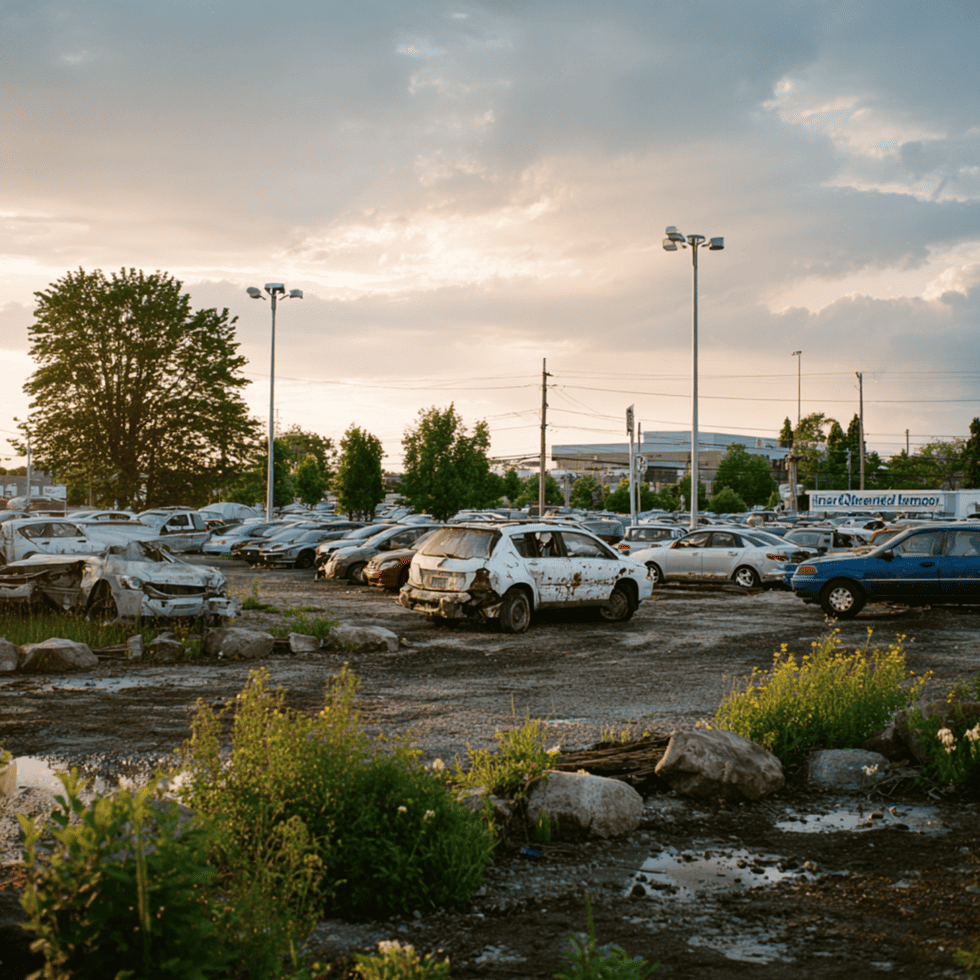 Vehicles marked for destruction during the 2009 Cash for Clunkers program illustrating its impact on the used-car market.