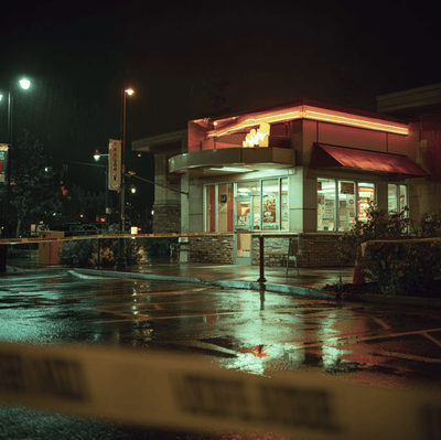 Closed Jack in the Box restaurant in 1993 representing the E. coli outbreak that transformed U.S. food safety standards.