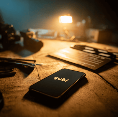 A smartphone displaying the Quibi logo fading out, representing the rapid rise and fall of the short lived streaming platform.