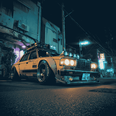 Japaneze Vintage style BosoZoku Tuner car