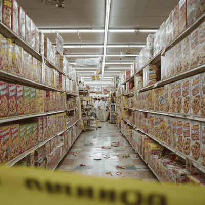 Honey Smacks cereal boxes being removed from store shelves during the 2018 recall