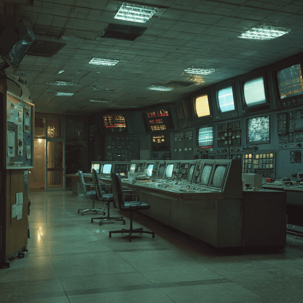 Soviet space control room symbolizing the mystery of alleged lost cosmonaut missions.