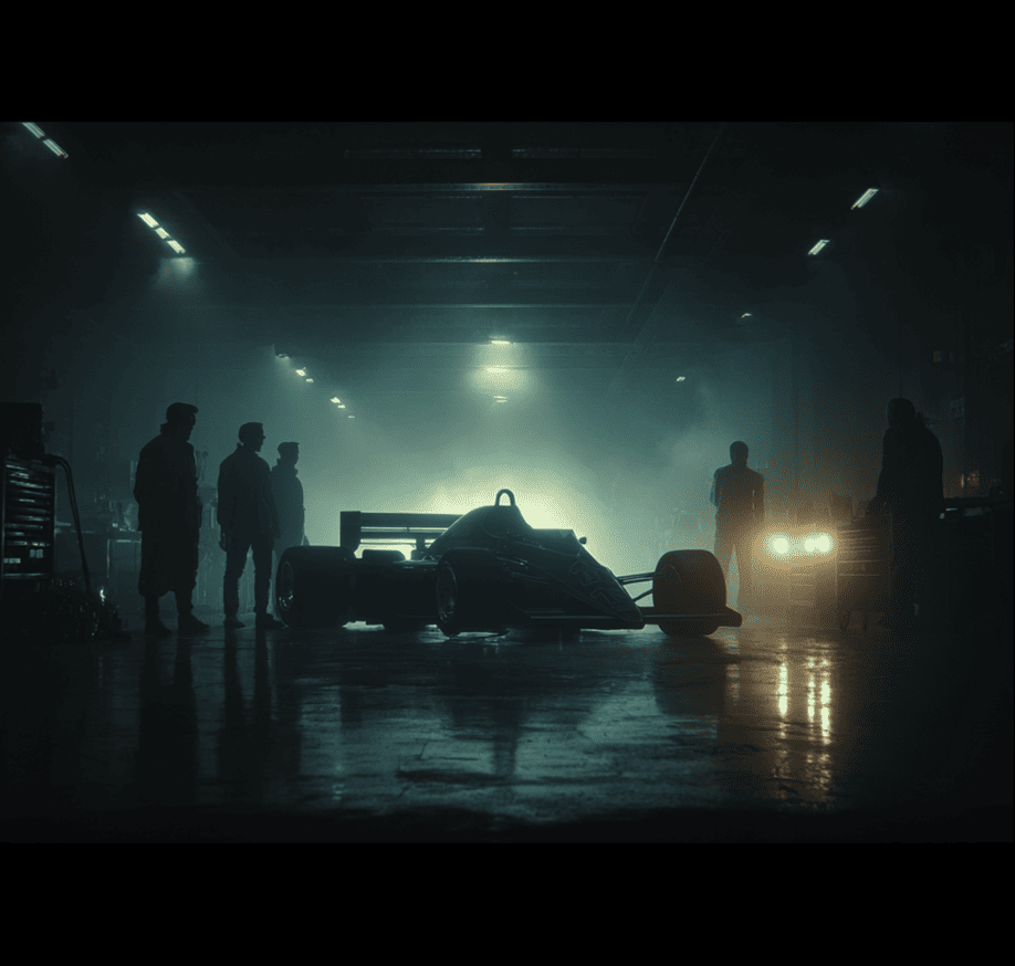 Mysterious F1 prototype in garage after dangerous one-lap test — vanished racing design