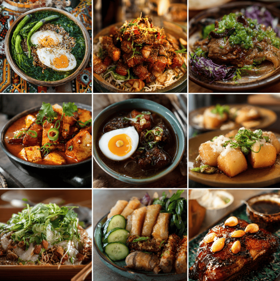 Assortment of micro-regional dishes from various valleys, coasts, and mountains, showing diverse culinary traditions within a single country.
