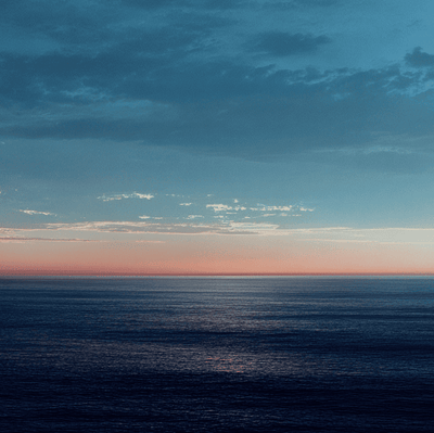 Calm Pacific Ocean horizon where ships have disappeared without leaving debris or trace.