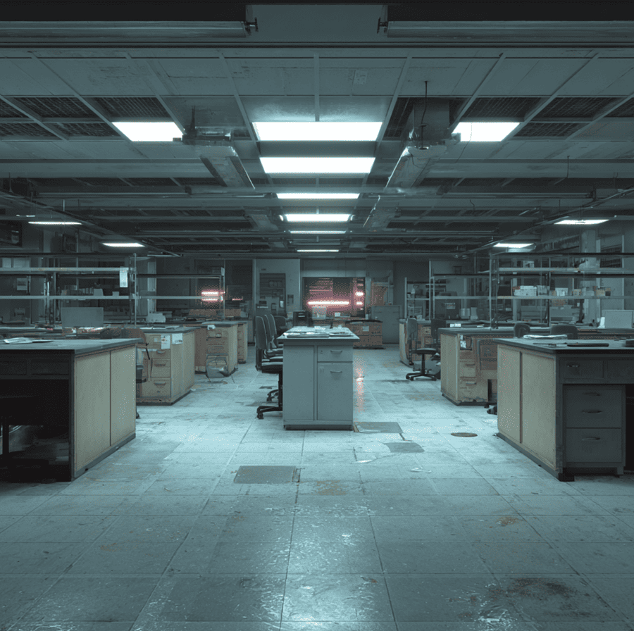 Empty abandoned battery research lab after company vanished — 100-year cell mystery