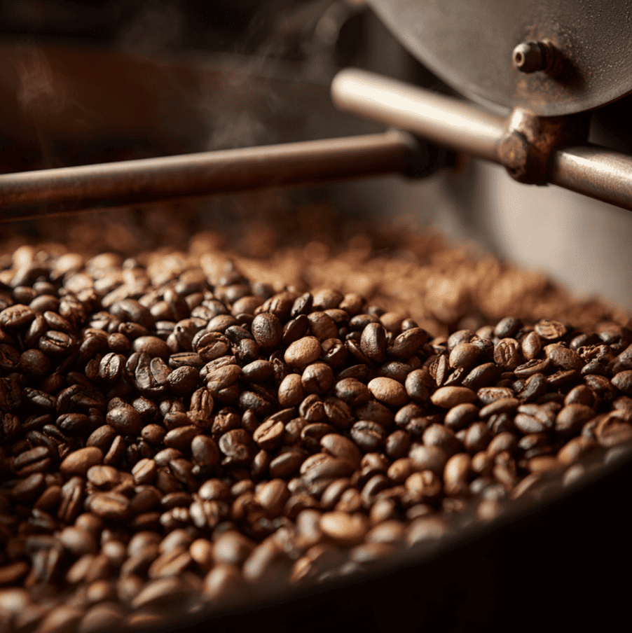 Coffee beans roasting with molecular Maillard reaction models — flavor sweet spot research