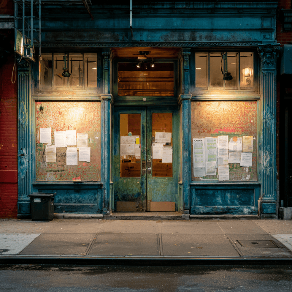 Shuttered Subway restaurant representing the chain’s franchise meltdown.