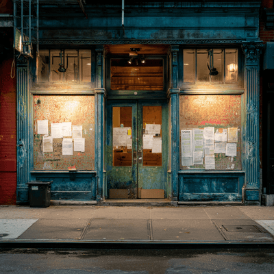 Shuttered Subway restaurant representing the chain’s franchise meltdown.