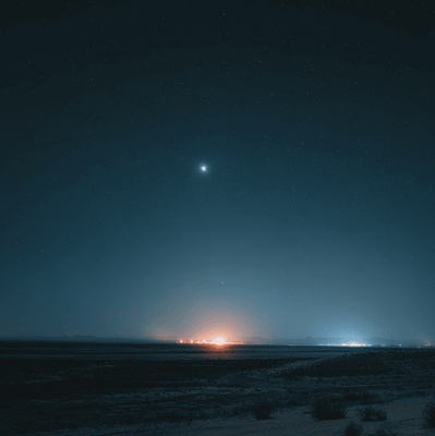 White Sands desert landscape at dusk, representing the site of documented UFO sightings reported by scientists and military personnel.