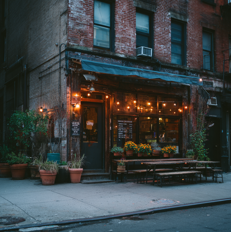 fictional story of Phillips Coffee New York, high-end coffee shop origin and mystery